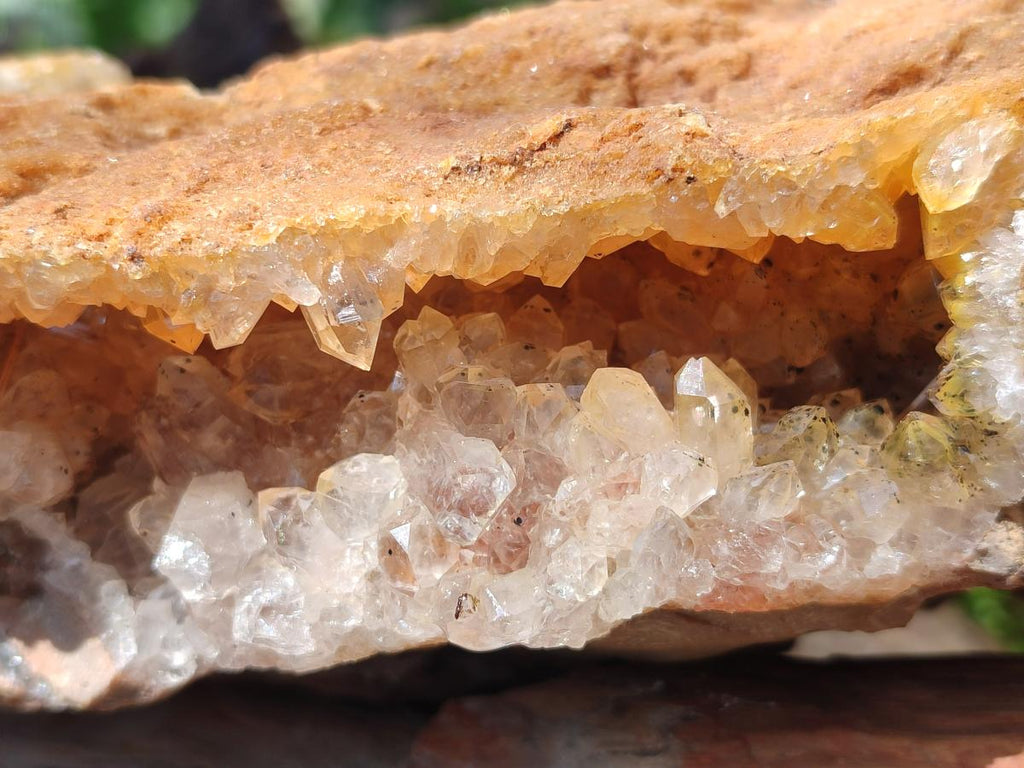 Natural XL Golden Limonite Quartz Cluster x 1 From Solwezi, Zambia - Toprock Gemstones and Minerals 