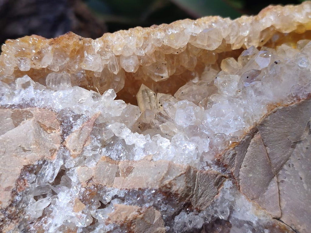 Natural XL Golden Limonite Quartz Cluster x 1 From Solwezi, Zambia - Toprock Gemstones and Minerals 