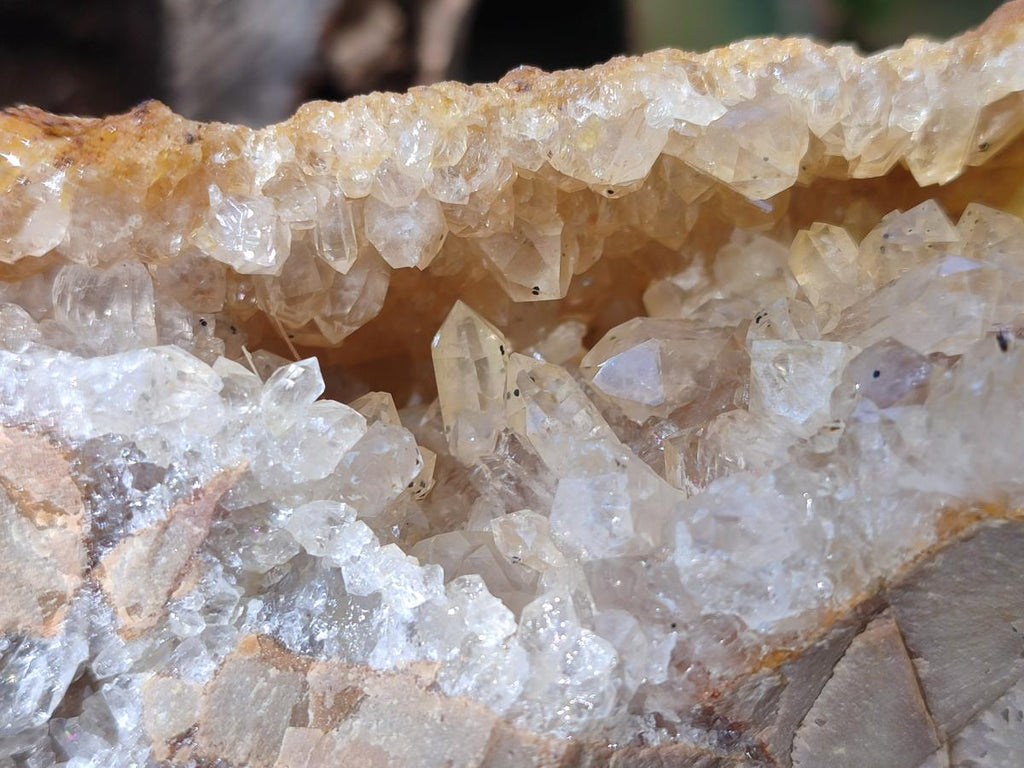 Natural XL Golden Limonite Quartz Cluster x 1 From Solwezi, Zambia - Toprock Gemstones and Minerals 