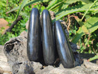 Polished Black Basalt Massage Wands x 12 From Madagascar - Toprock Gemstones and Minerals 