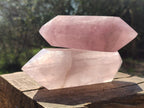 Polished Double Terminated Gemmy Rose Quartz Crystals x 4 From Madagascar - Toprock Gemstones and Minerals 