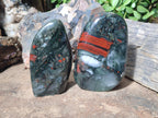 Polished Bloodstone Standing Display Pieces x 3 From Swaziland - Toprock Gemstones and Minerals 
