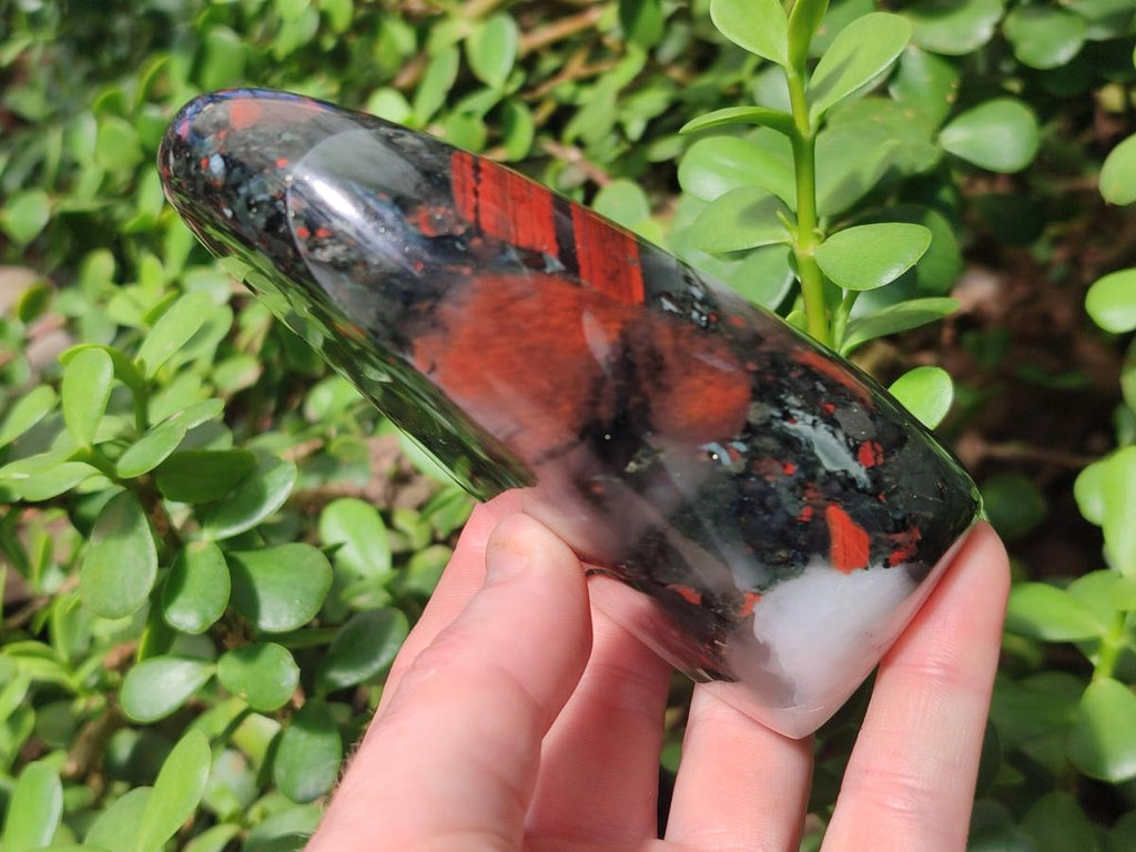 Polished Bloodstone Standing Display Pieces x 3 From Swaziland - Toprock Gemstones and Minerals 