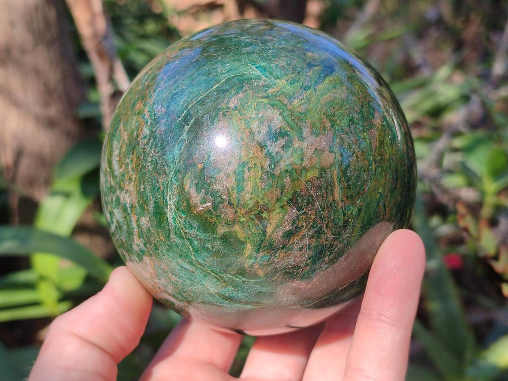 Polished Large Verdite Spheres x 2 From Barberton, South Africa - Toprock Gemstones and Minerals 