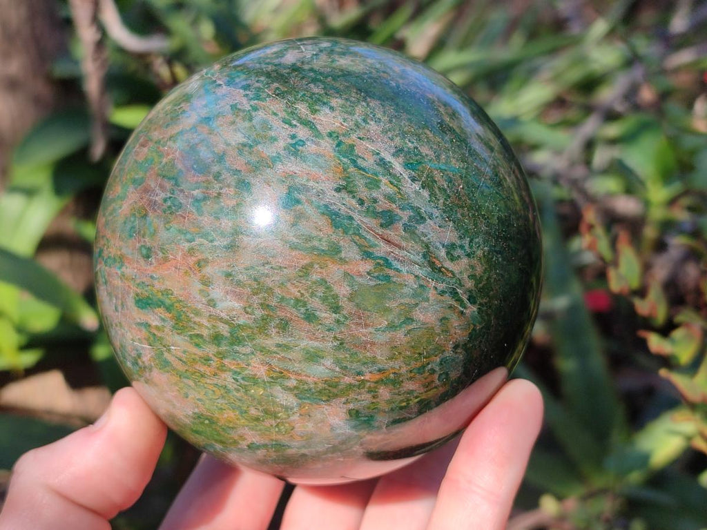Polished Large Verdite Spheres x 2 From Barberton, South Africa - Toprock Gemstones and Minerals 