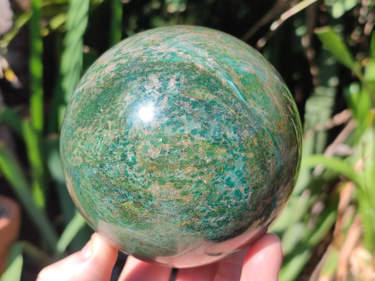 Polished Large Verdite Spheres x 2 From Barberton, South Africa - Toprock Gemstones and Minerals 