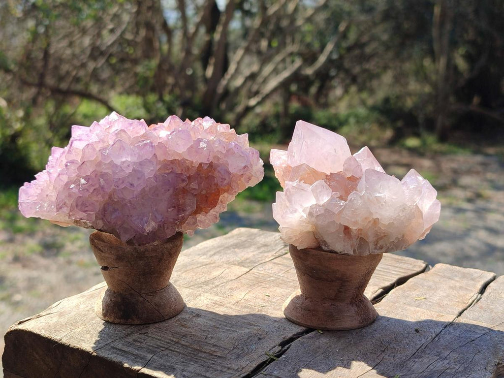 Natural Spirit Amethyst Clusters x 4 From Boekenhouthoek, South Africa - Toprock Gemstones and Minerals 