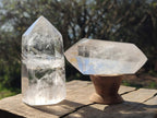Polished Clear Quartz Crystals x 6 From Madagascar - Toprock Gemstones and Minerals 
