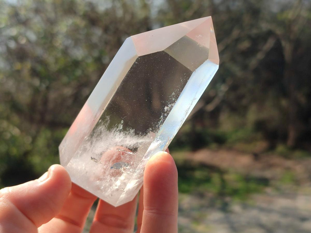 Polished Clear Quartz Crystals x 6 From Madagascar - Toprock Gemstones and Minerals 