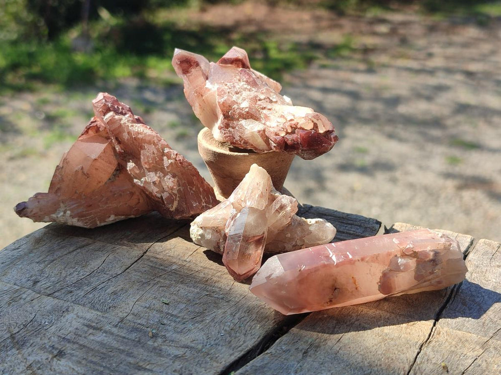 Natural Red Hematoid Quartz Crystals x 24 From Karoi, Zimbabwe - Toprock Gemstones and Minerals 