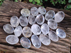 Polished Rock Crystal Galets x 24 From Amoron’i Mania, Madagascar - Toprock Gemstones and Minerals 