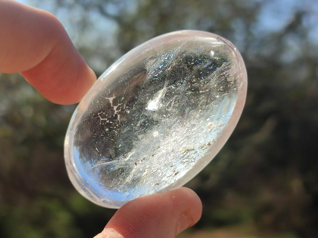 Polished Rock Crystal Galets x 24 From Amoron’i Mania, Madagascar - Toprock Gemstones and Minerals 