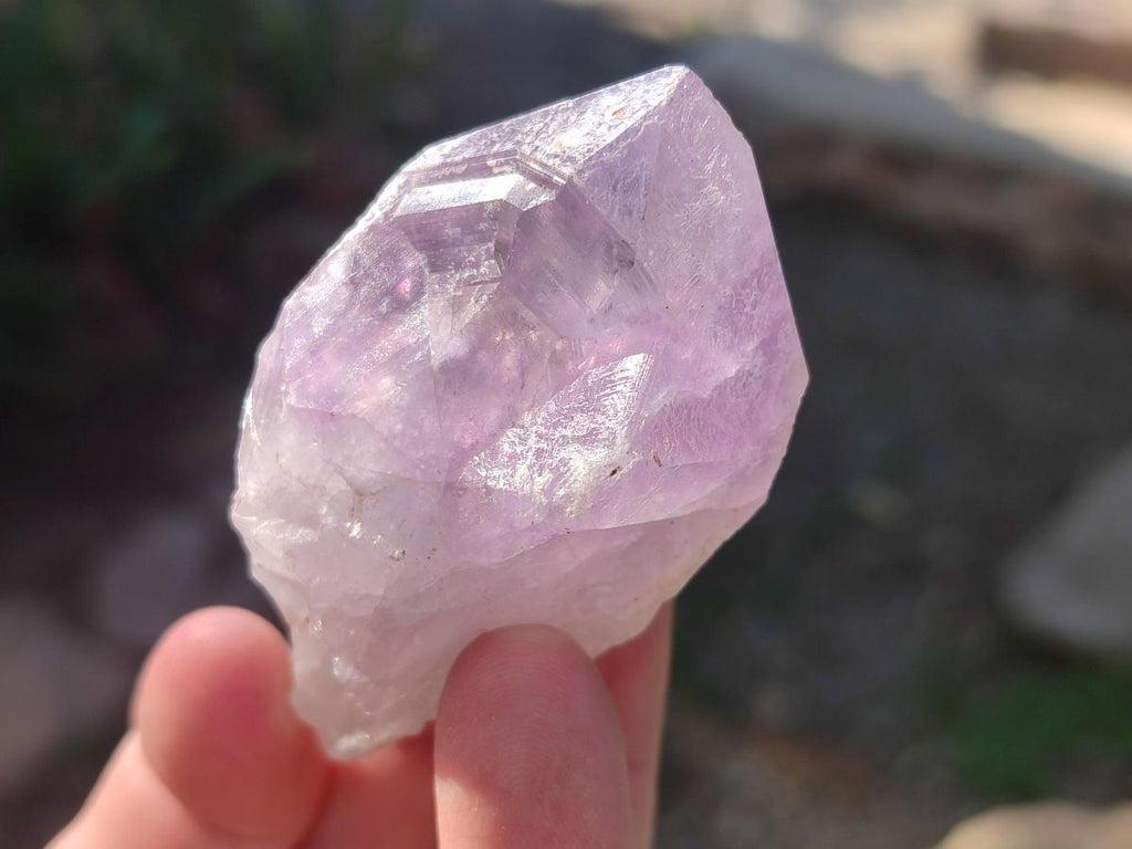 Natural Jacaranda Amethyst Single Crystals x 35 From Mumbwa, Zambia - Toprock Gemstones and Minerals 