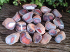 Polished One Side Red Shashe River Agate Nodules x 35 From Shashe River, Zimbabwe - Toprock Gemstones and Minerals 