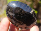 Polished Black Tourmaline Galets x 20 From Madagascar - Toprock Gemstones and Minerals 