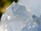 Polished and Natural Blue Celestite Eggs x 3 From Sakoany, Madagascar - Toprock Gemstones and Minerals 