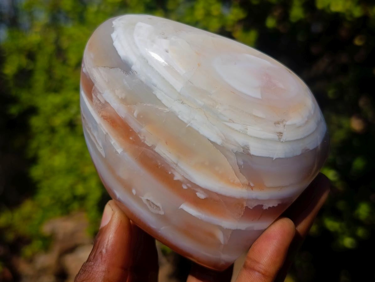 Polished Shashe River Agate Standing Display Pieces x 2 From Shashe River, Zimbabwe - Toprock Gemstones and Minerals 