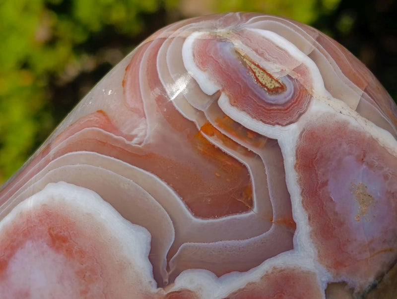 Polished Shashe River Agate Standing Display Pieces x 2 From Shashe River, Zimbabwe - Toprock Gemstones and Minerals 