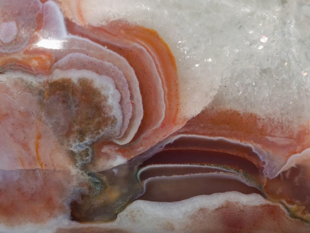 Polished Shashe River Agate Standing Display Pieces x 2 From Shashe River, Zimbabwe - Toprock Gemstones and Minerals 
