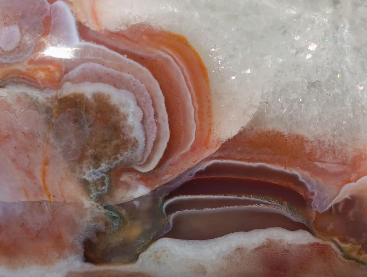 Polished Shashe River Agate Standing Display Pieces x 2 From Shashe River, Zimbabwe - Toprock Gemstones and Minerals 