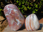 Polished Shashe River Agate Standing Display Pieces x 2 From Shashe River, Zimbabwe - Toprock Gemstones and Minerals 