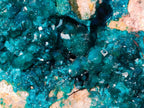 Natural Large Cabinet Size Triangular Dioptase on Dolomite Specimen x 1 From Mashamba East Mine, Congo - Toprock Gemstones and Minerals 