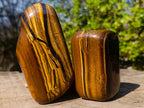 Polished Golden Tigers Eye Free Forms x 6 From Prieska, South Africa - Toprock Gemstones and Minerals 