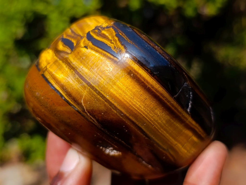 Polished Golden Tigers Eye Free Forms x 6 From Prieska, South Africa - Toprock Gemstones and Minerals 