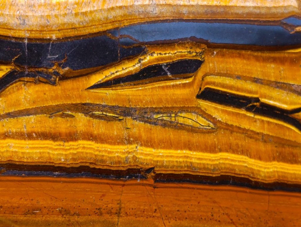 Polished Golden Tigers Eye Free Forms x 6 From Prieska, South Africa - Toprock Gemstones and Minerals 