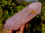 Polished Double Terminated Gemmy Rose Quartz Crystals x 6 From Madagascar - Toprock Gemstones and Minerals 
