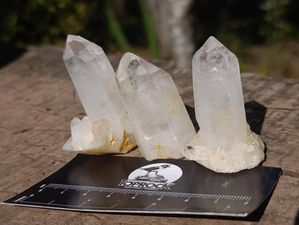Natural Malagasy Quartz Crystals x 35 From Madagascar - Toprock Gemstones and Minerals 