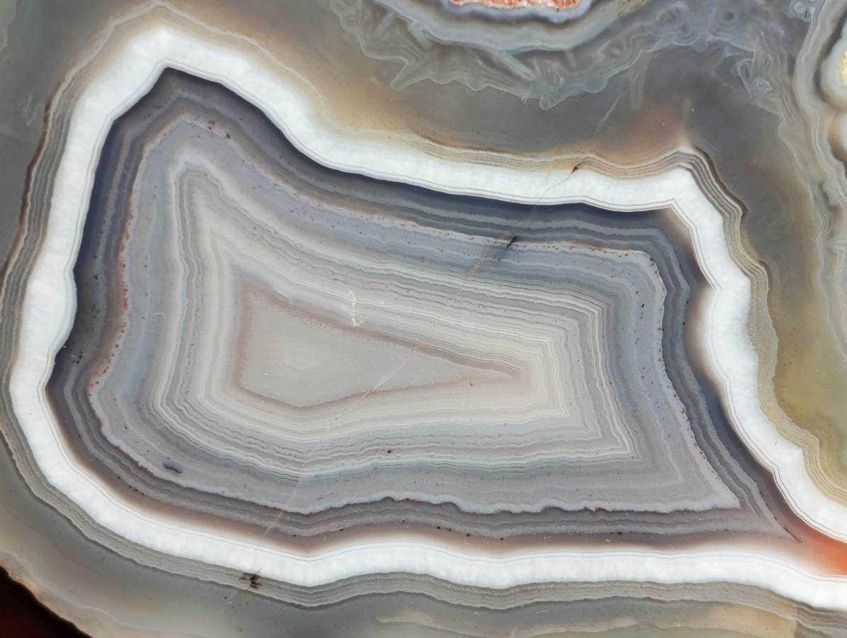 Polished One Side Red Shashe River Agate Slices x 6 From Shashe River, Zimbabwe - Toprock Gemstones and Minerals 