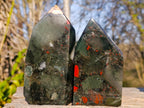 Polished Bloodstone Display Crystals x 3 From Swaziland - Toprock Gemstones and Minerals 