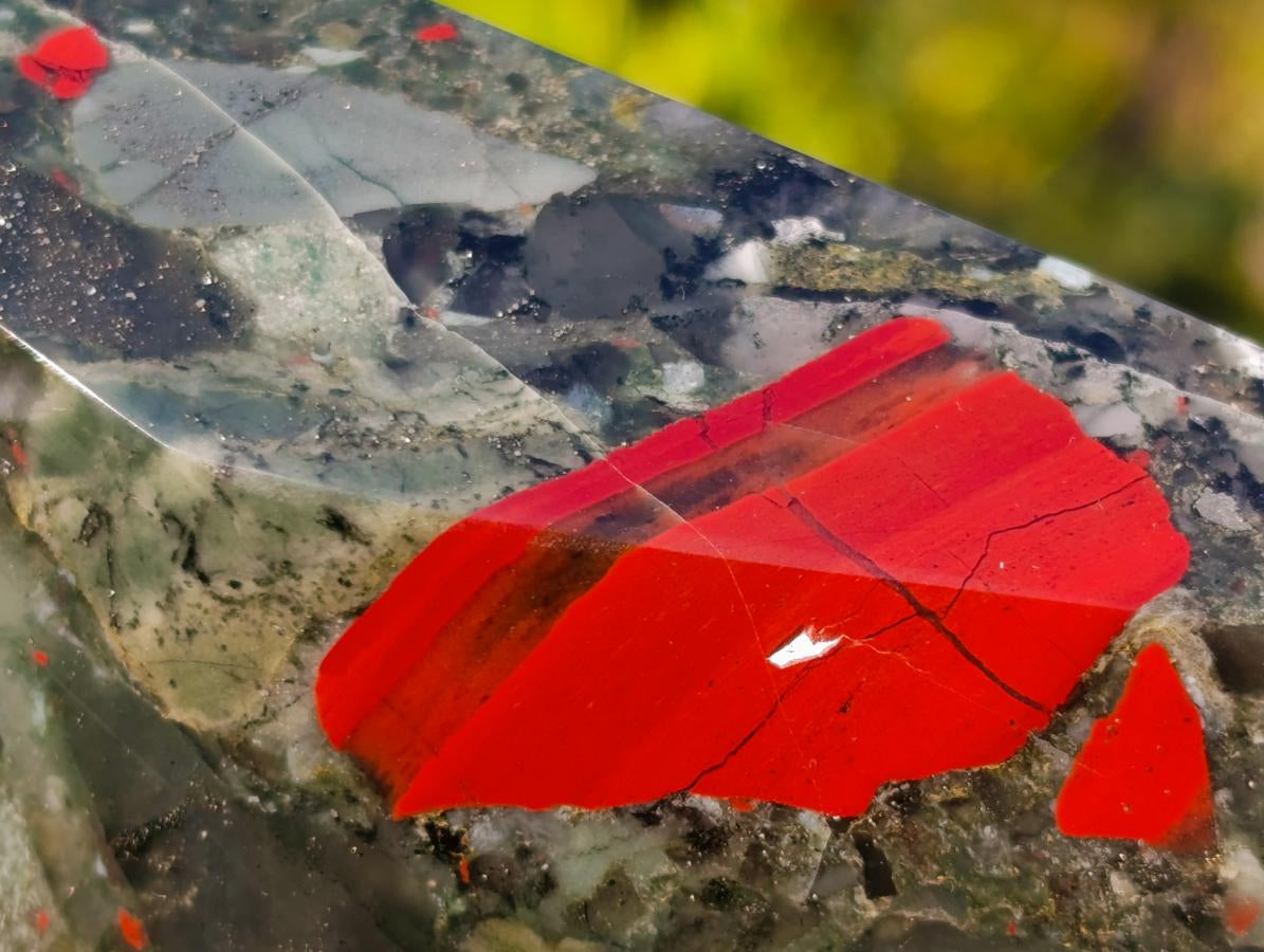 Polished Bloodstone Display Crystals x 3 From Swaziland - Toprock Gemstones and Minerals 