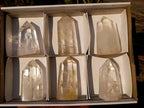 Polished Clear Quartz Crystals x 6 From Madagascar - Toprock Gemstones and Minerals 
