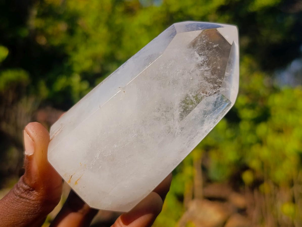 Polished Clear Quartz Crystals x 6 From Madagascar - Toprock Gemstones and Minerals 