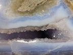 Polished and Natural Large Blue Lace Agate Standing Display Piece x 1 From Nsanje, Malawi - Toprock Gemstones and Minerals 