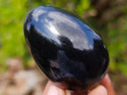Polished Black Basalt Eggs x 6 From Madagascar - Toprock Gemstones and Minerals 