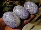 Polished Lepidolite Galets x 20 From Ambatondrazaka, Madagascar - Toprock Gemstones and Minerals 