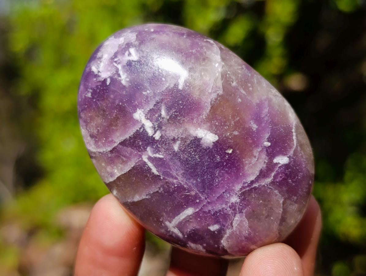 Polished Lepidolite Galets x 20 From Ambatondrazaka, Madagascar - Toprock Gemstones and Minerals 