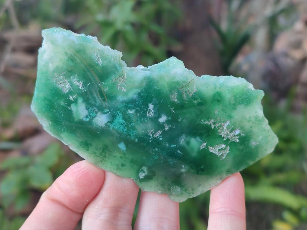 Polished One Side Mtorolite Chrysoprase Slices x 12 From Mutorashanga, Zimbabwe - Toprock Gemstones and Minerals 