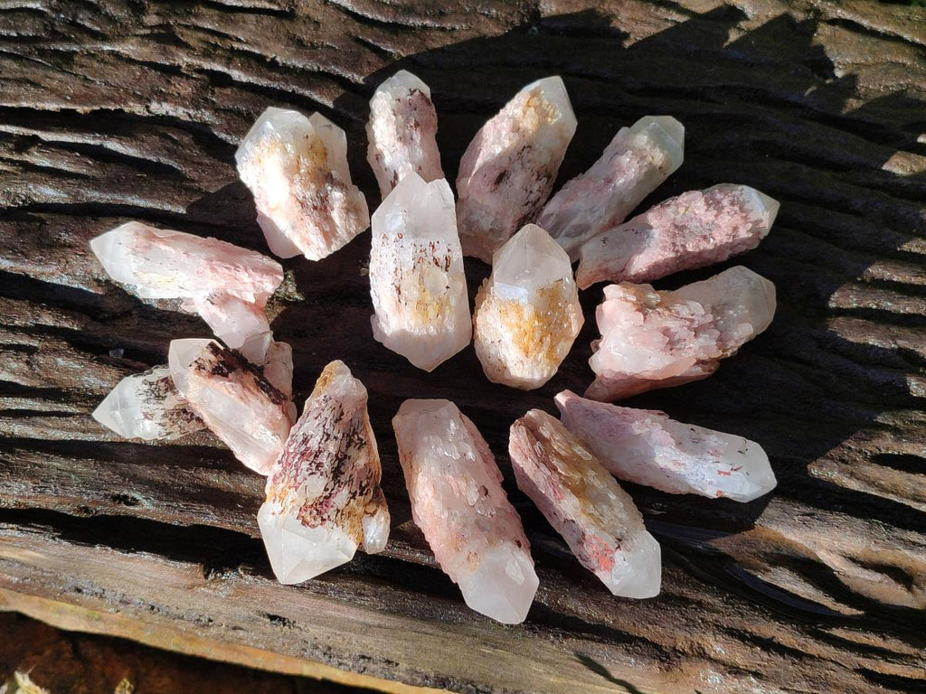 Natural Mini Single Window Pineapple Quartz Crystals x 35 From Antsirabe, Madagascar - Toprock Gemstones and Minerals 