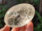 Polished Large Clear Quartz Crystal Palm Stones x 12 From Madagascar - Toprock Gemstones and Minerals 