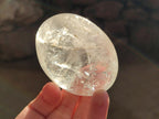 Polished Large Clear Quartz Crystal Palm Stones x 12 From Madagascar - Toprock Gemstones and Minerals 