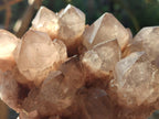 Natural Cascading White Phantom Smokey Luena Quartz Clusters x 2 From Luena, Congo - Toprock Gemstones and Minerals 