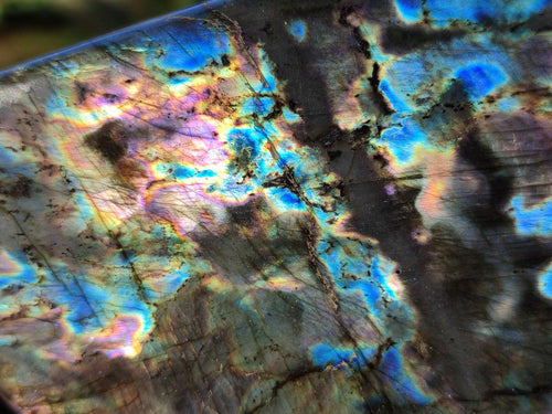 Polished Labradorite Standing Display Pieces x 3 From Madagascar - Toprock Gemstones and Minerals 