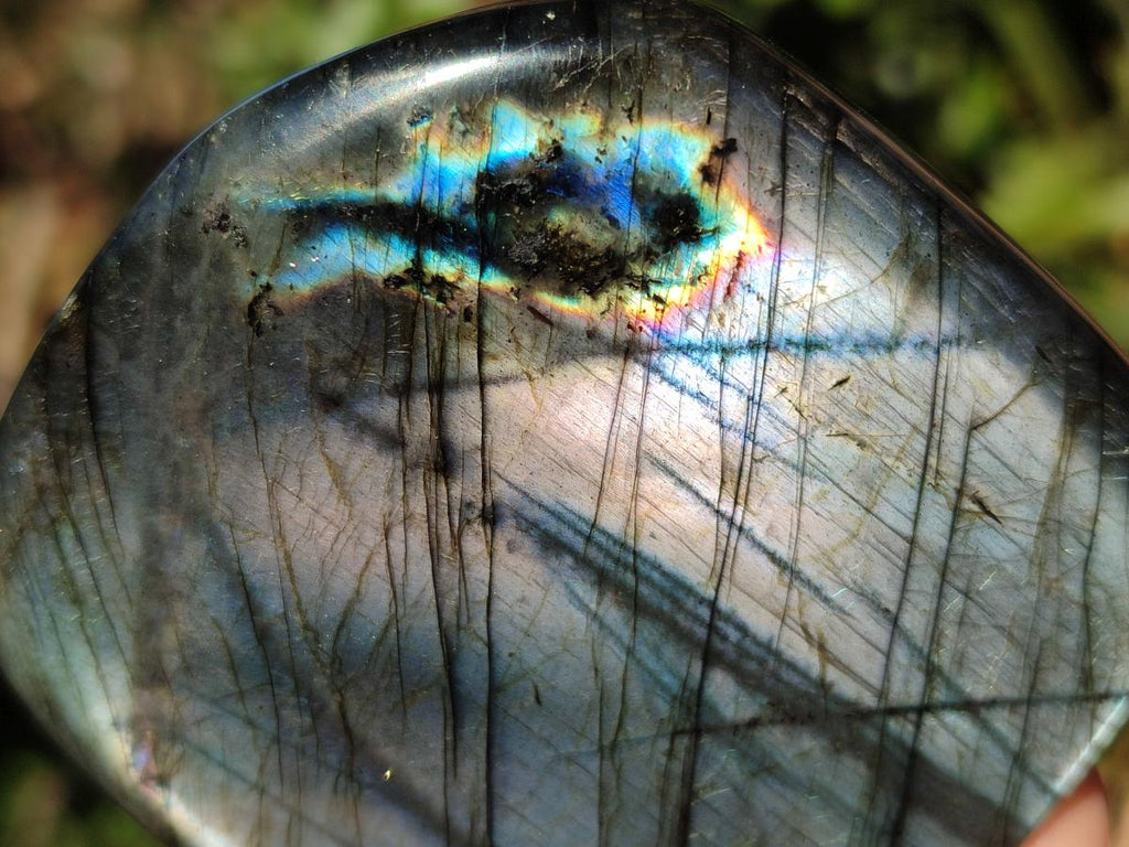 Polished Labradorite Standing Display Pieces x 3 From Madagascar - Toprock Gemstones and Minerals 
