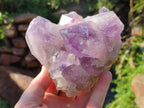 Natural Jacaranda Amethyst Clusters x 2 From Mumbwa, Zambia - Toprock Gemstones and Minerals 