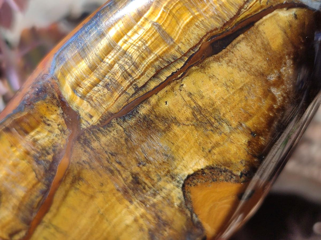 Polished Golden Tigers Eye Standing Display Pieces x 4 From Prieska, South Africa - Toprock Gemstones and Minerals 