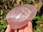 Polished Gemmy Rose Quartz Standing Display Pieces x 2 From Madagascar - Toprock Gemstones and Minerals 